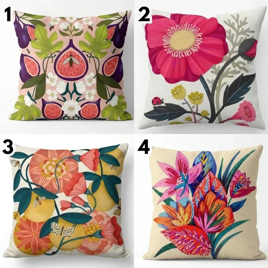 Botanical Garden – Premium Velvet Suede Cushion Cover (16x16) - Joot Official 