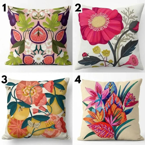 Botanical Garden – Premium Velvet Suede Cushion Cover (16x16) - Joot Official 