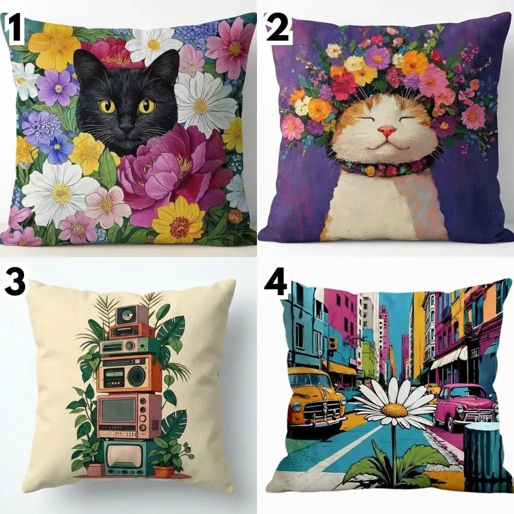 Artistic Expression – Premium Suede Cushion Cover (16x16) - Joot Official 