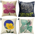 Botanical Bliss – Premium Suede Cushion Cover (16x16)