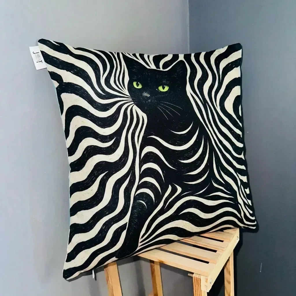 Mystic Mau – Premium Suede Cushion Cover (16x16)
