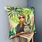 Cat Lady – Premium Suede Cushion Cover (16x16)