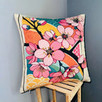Sakura Zen – Premium Velvet Cushion Cover (16x16)