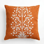 Amber Arabesque – Premium Suede Cushion Cover (16x16)