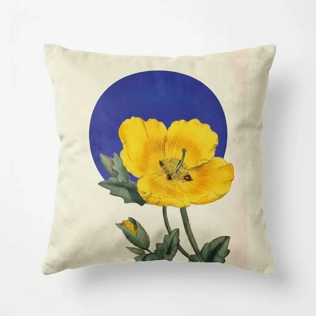 Botanical Bliss – Premium Suede Cushion Cover (16x16)