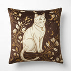 Celestial Cat – Premium Velvet Cushion Cover (16x16)