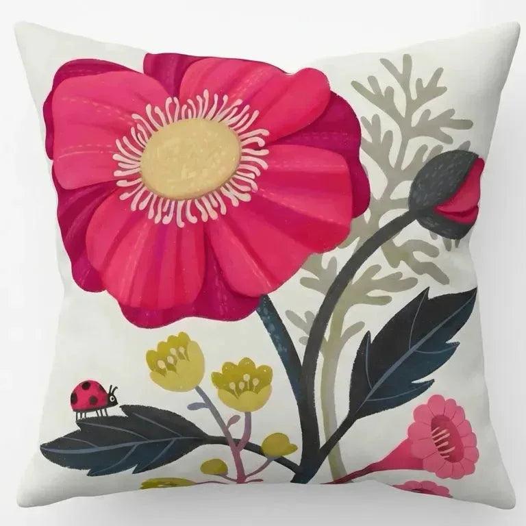 Botanical Garden – Premium Velvet Suede Cushion Cover (16x16) - Joot Official 