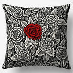 Bold Bloom – Premium Suede Cushion Cover (16x16) - Joot Official 