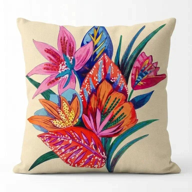 Botanical Garden – Premium Velvet Suede Cushion Cover (16x16) - Joot Official 