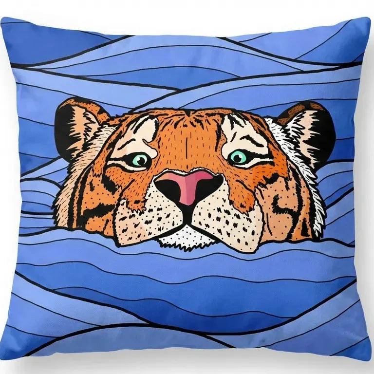 Untamed Jungle – Premium Velvet Suede Cushion Cover (16x16) - Joot Official 