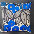Azure Bloom – Premium Suede Cushion (16x16) (Cover Only) - Joot Official 
