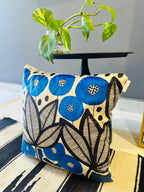 Azure Bloom – Premium Suede Cushion (16x16) (Cover Only) - Joot Official 