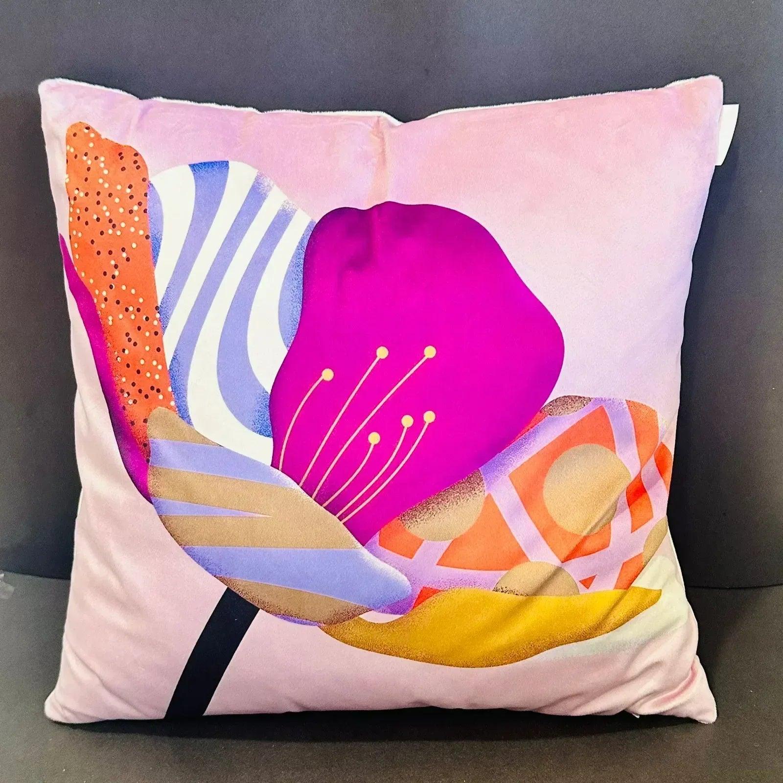 Vivid Botanica – Premium Suede Cushion Cover (16x16) - Joot Official 