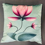 Azure Bloom – Premium Suede Cushion (16x16) (Cover Only) - Joot Official 