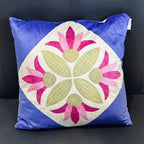 Azure Bloom – Premium Suede Cushion (16x16) (Cover Only) - Joot Official 