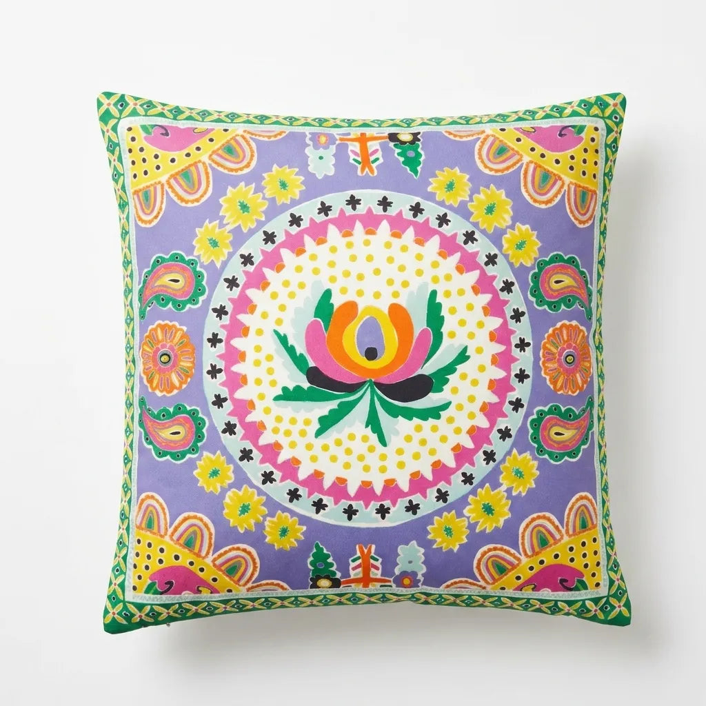 Bohemian Mandala – Premium Velvet Cushion Cover (16x16)
