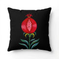 Midnight Pomegranate  – Premium Velvet Cushion Cover (16x16)