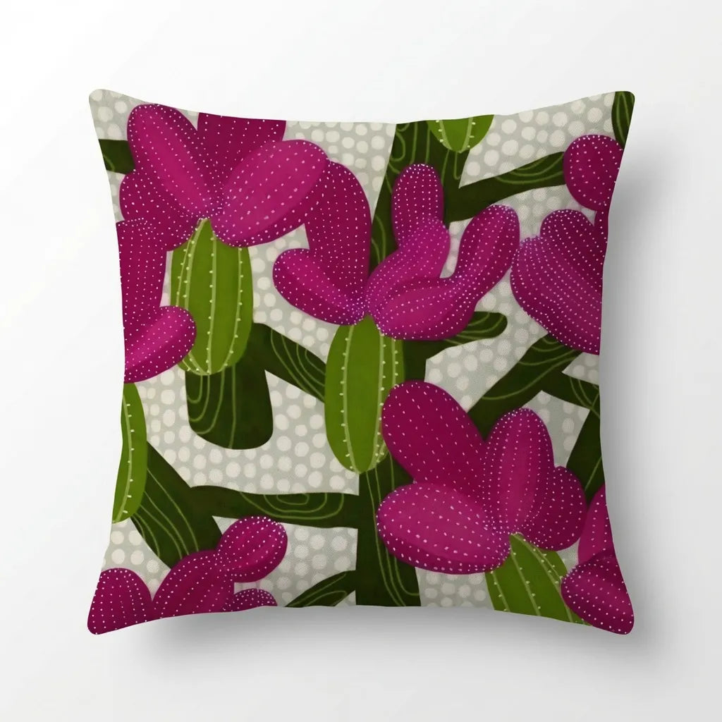 Desert Bloom – Premium Velvet Cushion Cover (16x16)