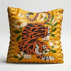 Tiger Lily – Premium Suede Cushion Cover (16x16)