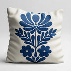 Indigo Folk – Premium Suede Cushion Cover (16x16)