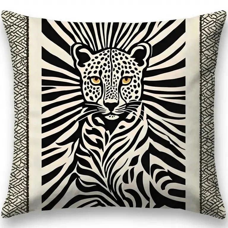 Untamed Jungle – Premium Velvet Suede Cushion Cover (16x16) - Joot Official 